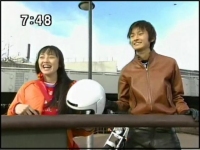 Usagi and Mamoru smile at a job well done