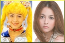 Ooyama Anza as Sailormoon and Out of Costume