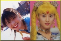 Hara Fumina Out of Costume and as Sailormoon