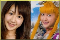 Kuroki Marina Out of Costume and as Sailormoon