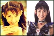 Kamiya Yuki Out of Costume and as Sailor Pluto