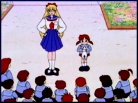 Minako helps the kids