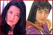 Nakayama Hiroko Out of Costume and as Sailor Mars