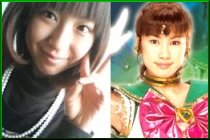 Oota Nanami Out of Costume and as Sailor Jupiter